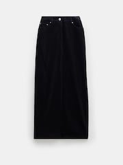 Hush Black 100% Cotton Alana Corduroy Maxi Skirt - Image 5 of 5