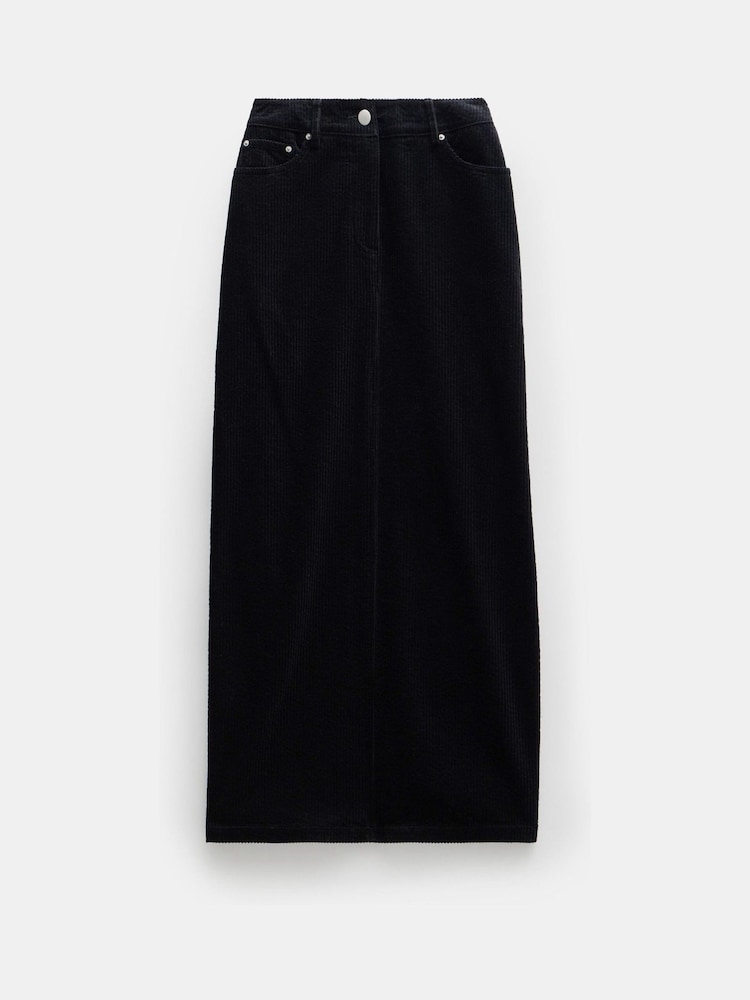 Hush Black 100% Cotton Alana Corduroy Maxi Skirt - Image 5 of 5