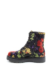 Heavenly Feet Justina2 Floral Velour Ankle Boots - Image 2 of 6