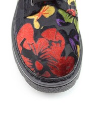 Heavenly Feet Justina2 Floral Velour Ankle Boots - Image 6 of 6