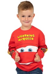 Character Red Disney Cars Lightning McQueen 100% Cotton Sweatshirt - Image 4 of 10