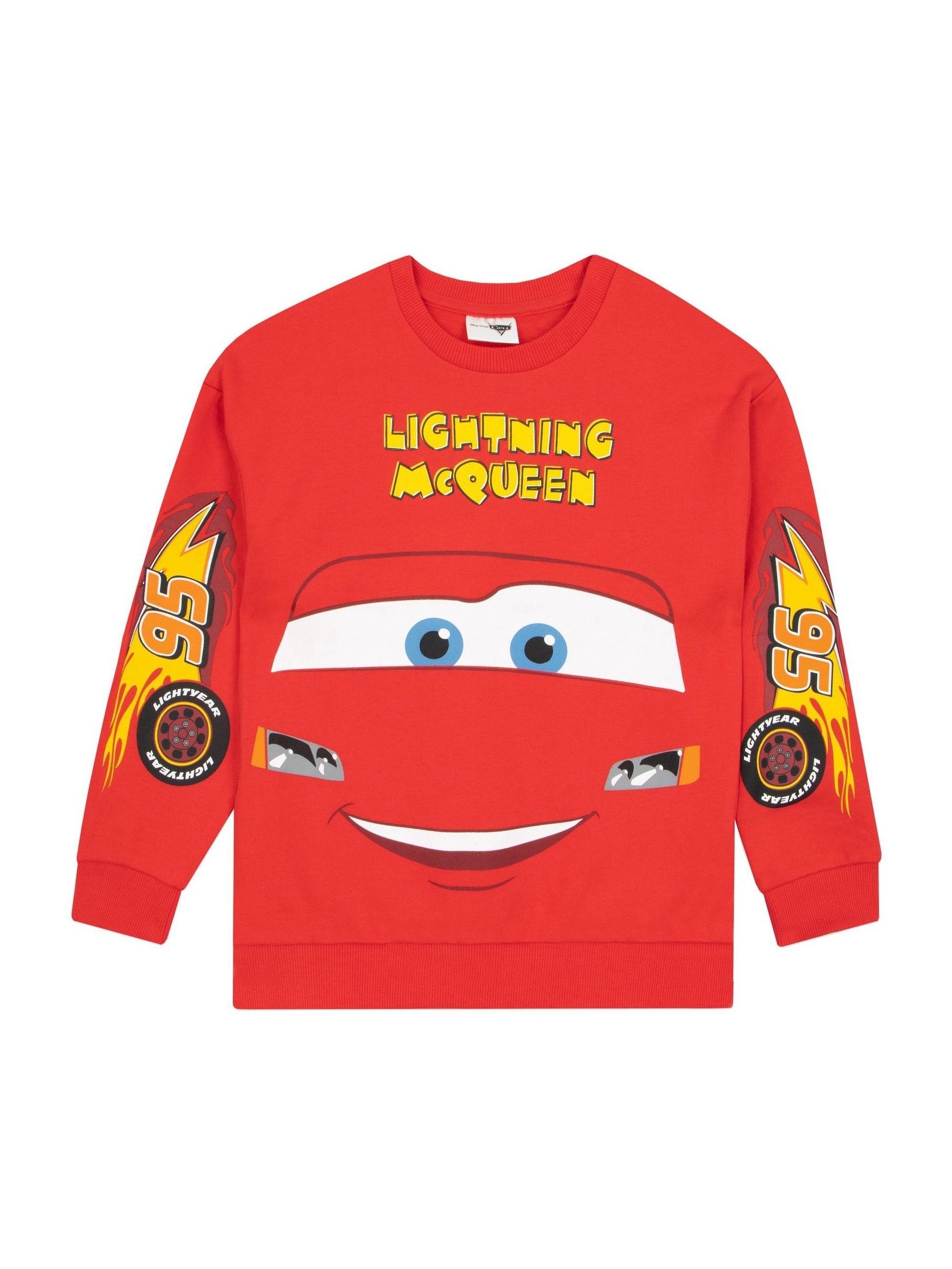 boohoo MAN★長袖 プルオーバー パーカー★Pixar Cars カーズ★ Buy Character Red Disney Cars Lightning McQueen 100% Cotton