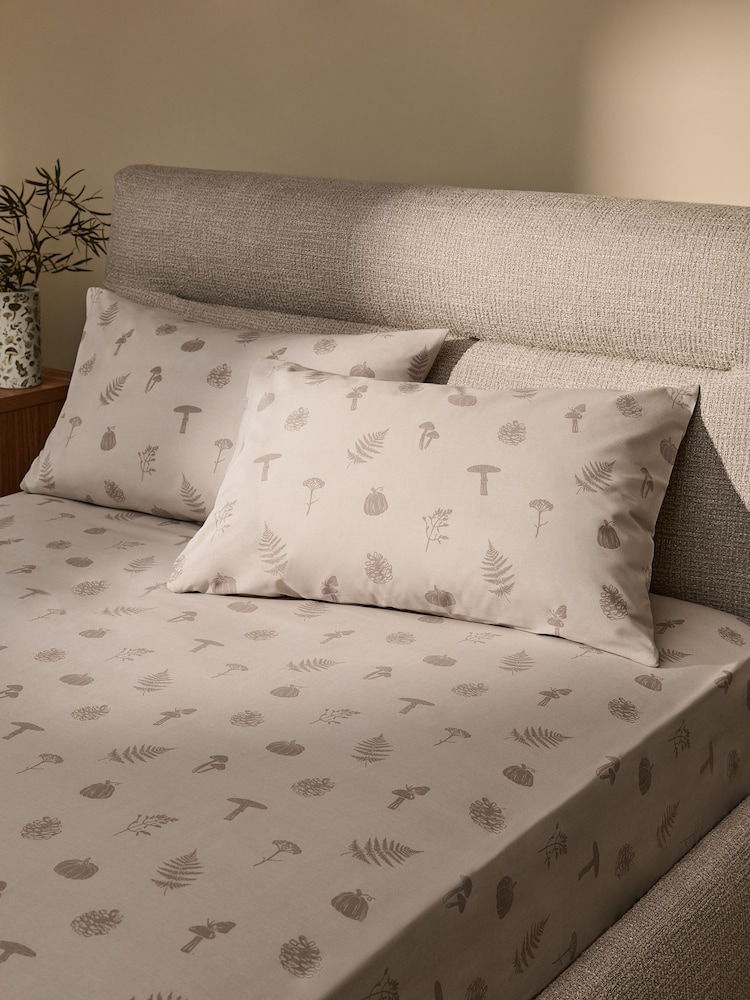 Autumn Lino Icons Fitted Sheet and Pillowcase Set - Bild 2 von 5