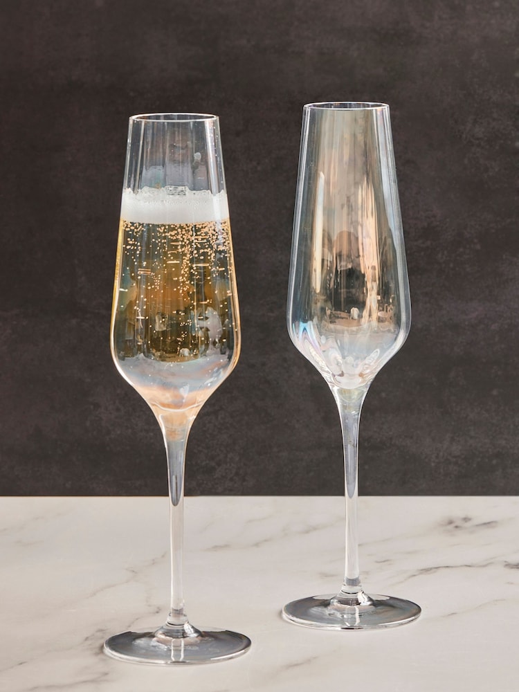 Anton Studio Designs Set of 2 Palazzo Champagne Flutes - Image 1 of 4