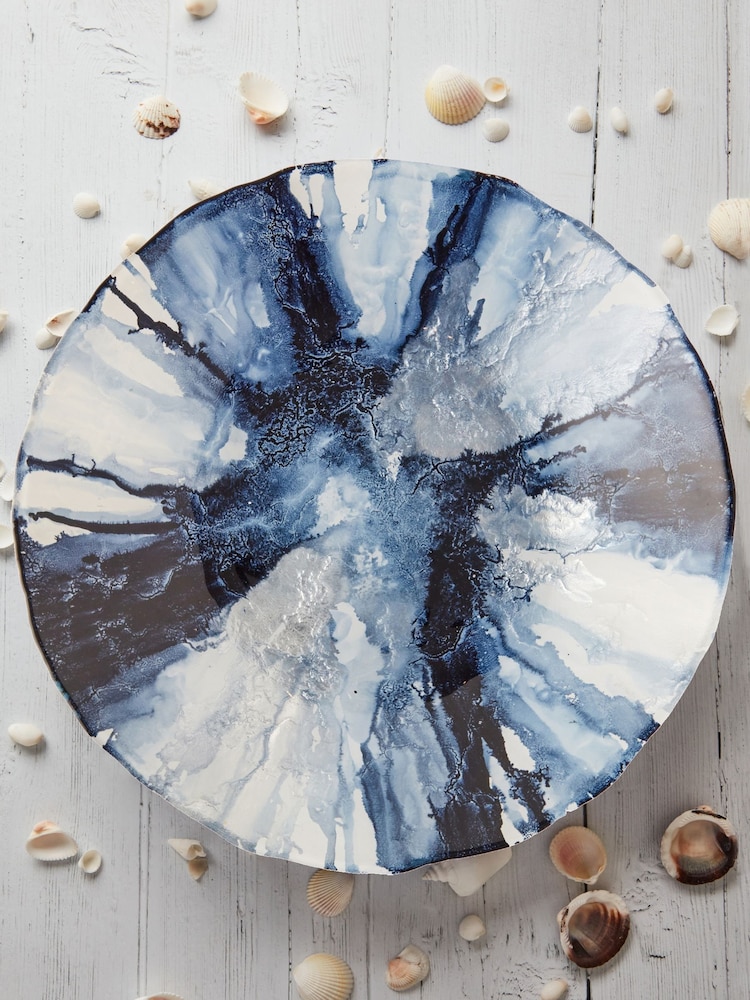 Anton Studio Designs Blue Abstract Bowl - Image 1 of 4 Anton Studio Designs Blue Abstract Bowl - Image 1 of 4