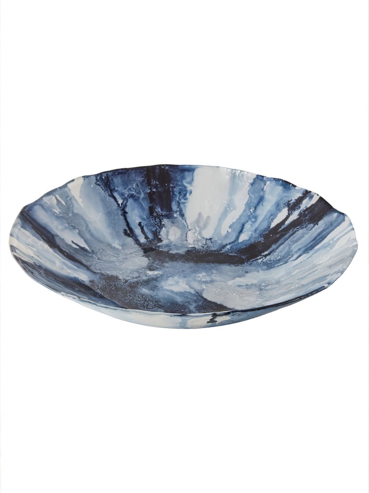 Anton Studio Designs Blue Abstract Bowl - Image 4 of 4