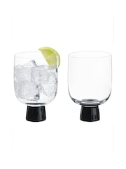 Anton Studio Designs Set of 2 Black Oslo DOF Tumblers - Image 5 of 5