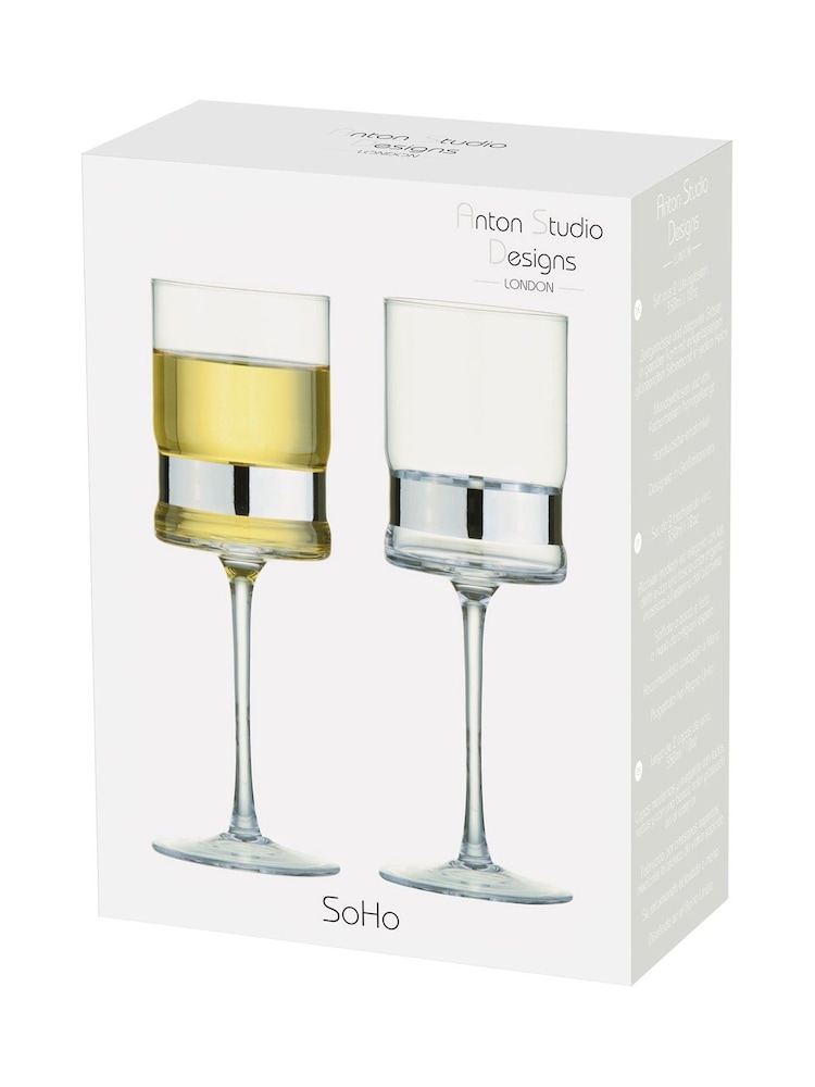 Anton Studio Designs סט של 2 כוסות יין, דגם Soho - Image 4 of 4