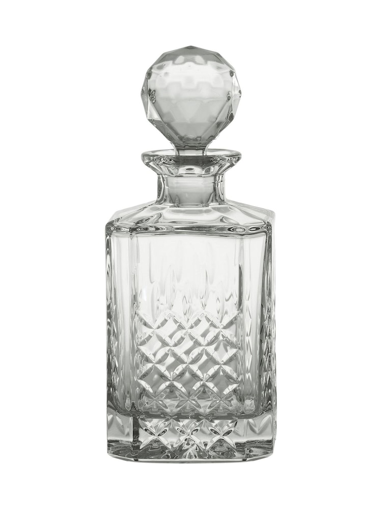 The DRH Collection Clear Dorchester Square Decanter Fully Cut 24 Percent - Image 2 of 4