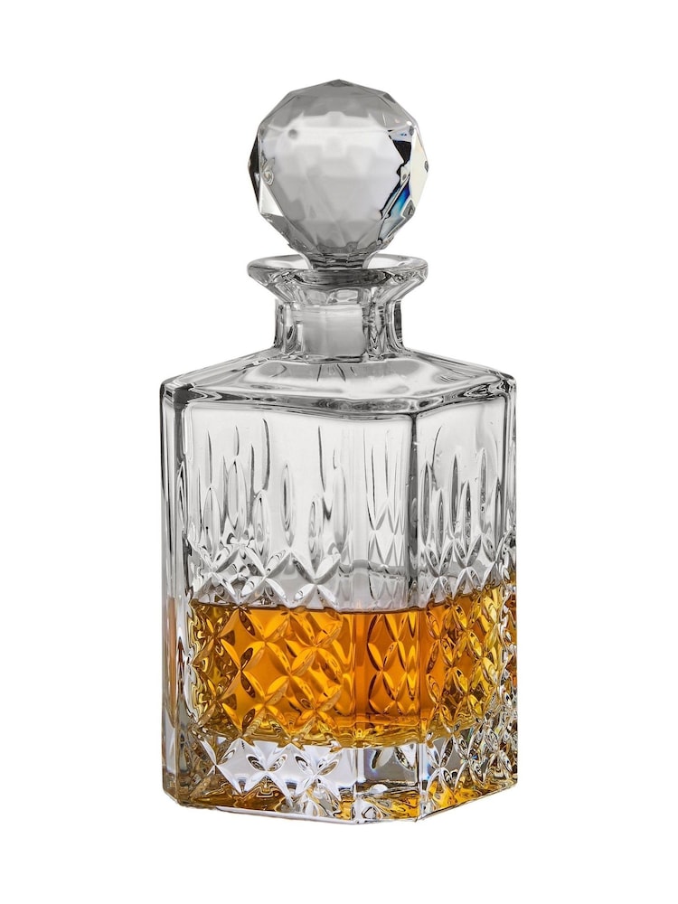 The DRH Collection Clear Dorchester Square Decanter Fully Cut 24 Percent - Image 4 of 4