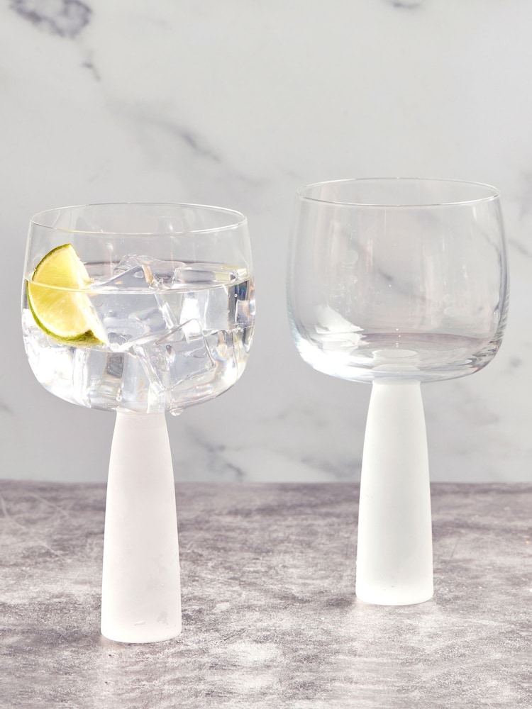 Anton Studio Designs Set of 2 Frost Oslo Gin Glasses - Image 1 of 5