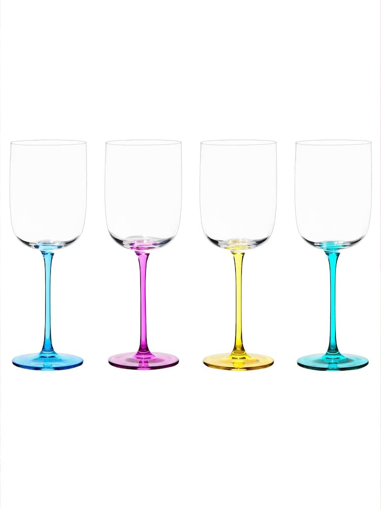 Anton Studio Designs Set of 4 Gala Wine Glasses - Image 2 of 7