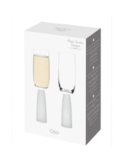 Anton Studio Designs Set of 2 Frost Oslo Champagne Flutes - Image 3 of 4