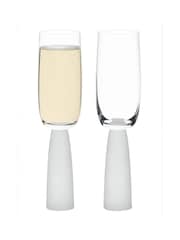 Anton Studio Designs Set of 2 Frost Oslo Champagne Flutes - Image 4 of 4