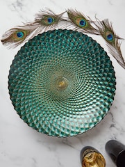 Anton Studio Designs Green Peacock Bowl - Image 1 of 4