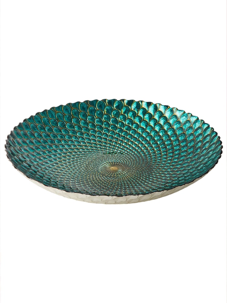 Anton Studio Designs Green Peacock Bowl - Image 4 of 4