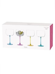 Anton Studio Designs Set of 4 Pink Gala Gin Glasses - Image 3 of 7