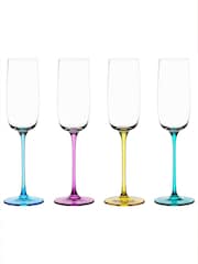 Anton Studio Designs Set of 4 Gala Champagne Flutes - Image 2 of 7