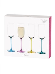 Anton Studio Designs Set of 4 Gala Champagne Flutes - Image 7 of 7