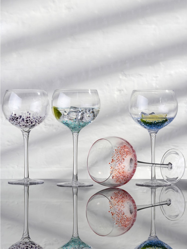 Anton Studio Designs Set of 4 Speckle Gin Glasses - 圖片 1，共 7