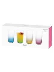 Anton Studio Designs Set of 4 Blue Swirl Hiball Tumblers - Image 3 of 3
