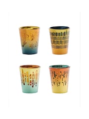 Artland Set of 4 Gold Fiesta Shot Glasses - Image 2 of 7
