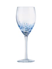 Anton Studio Designs Set of 4 Purple Speckle Wine Glasses - Image 3 of 7