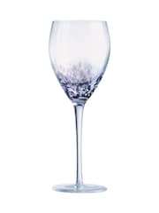 Anton Studio Designs Set of 4 Purple Speckle Wine Glasses - Image 6 of 7