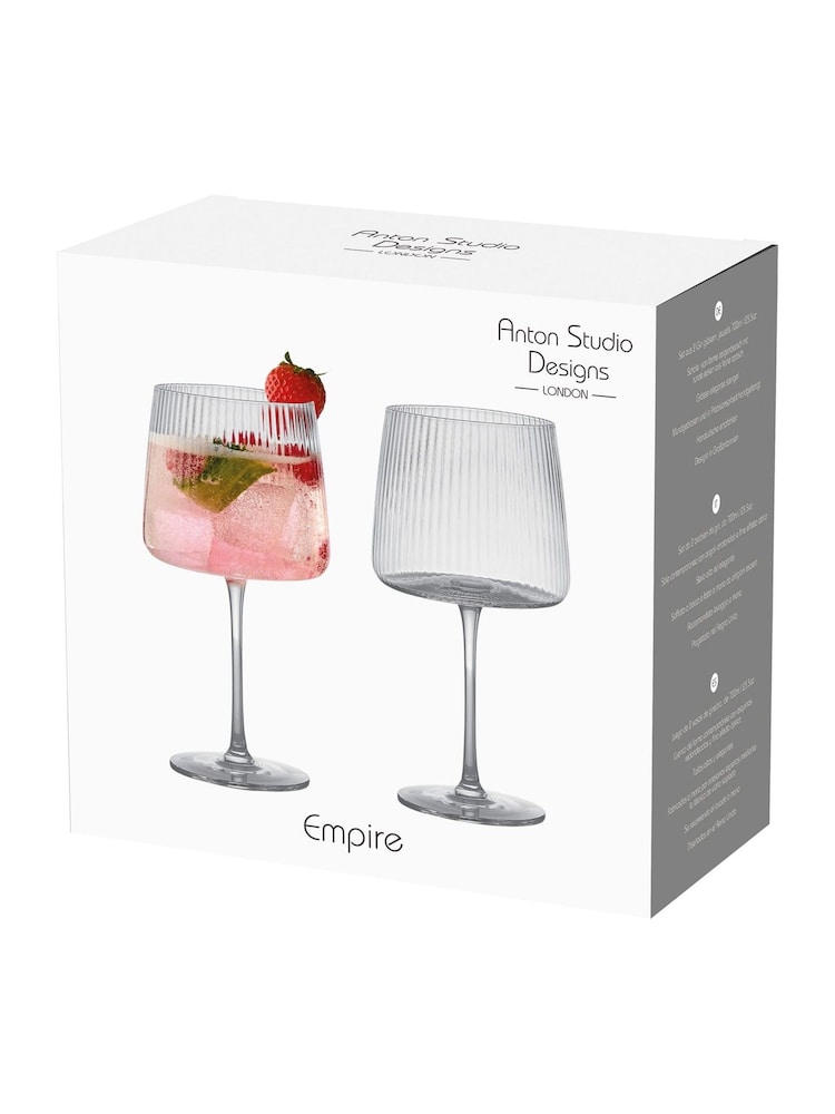 Anton Studio Designs Set of 2 Empire Gin Glasses - Imagem 5 de 5