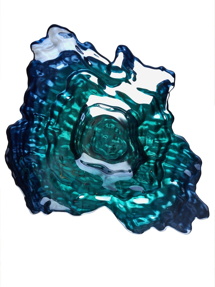 Anton Studio Designs Blue Oyster Bowl - Image 2 of 4