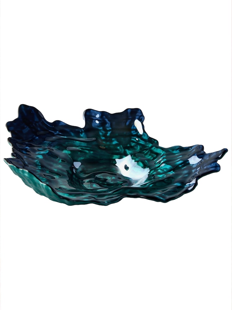 Anton Studio Designs Blue Oyster Bowl - Image 4 of 4