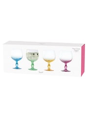 Anton Studio Designs Set of 4 Green Swirl Gin Glasses - Image 3 of 3