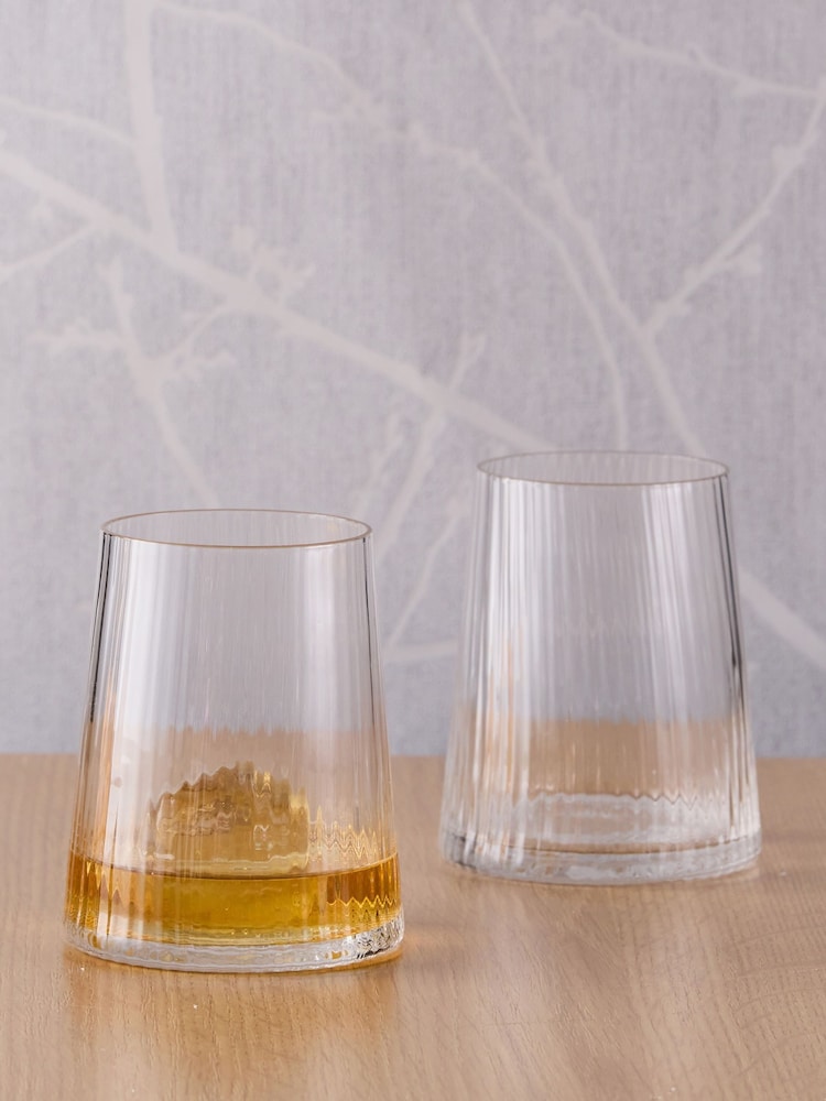 Anton Studio Designs Set of 2 Empire DOF Glasses Tumblers - Imagen 1 de 4