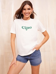 Friends Like These Ivory 100% Cotton Short Sleeve Graphic T-Shirt - Image 1 of 4