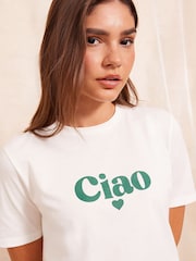 Friends Like These Ivory 100% Cotton Short Sleeve Graphic T-Shirt - Image 2 of 4