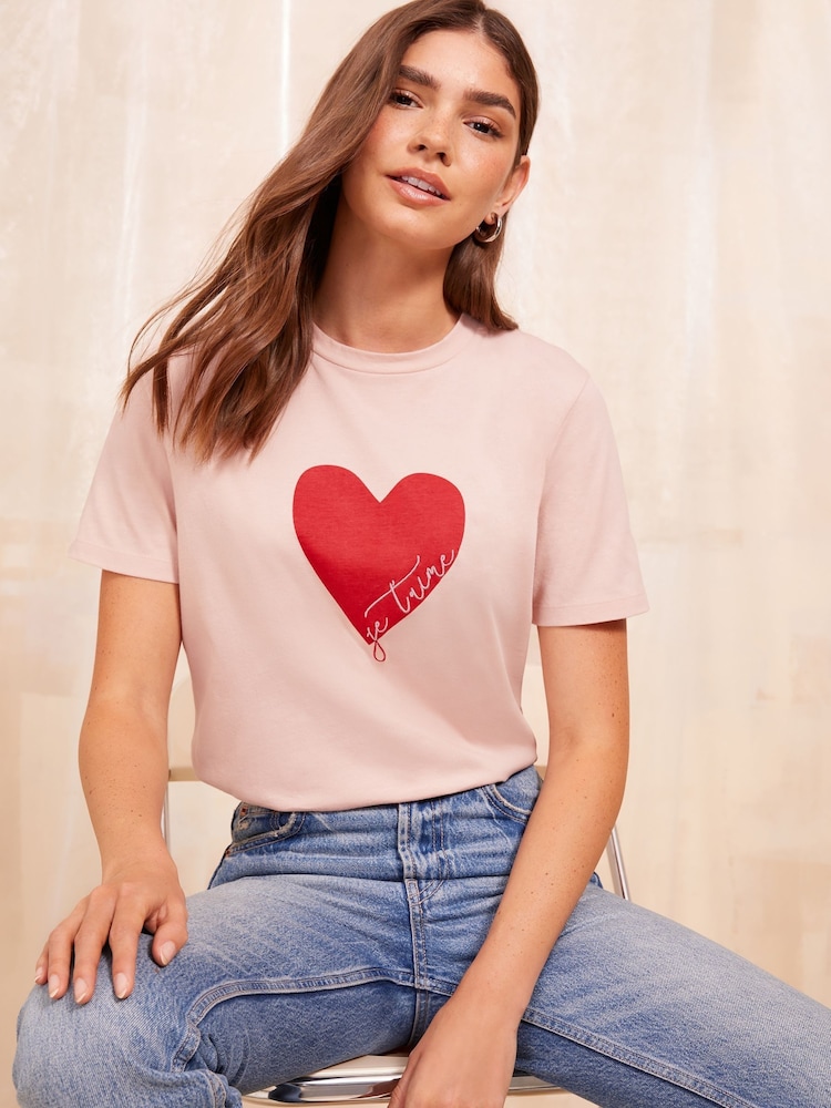 Friends Like These Pink 100% Cotton Short Sleeve Graphic T-Shirt - Image 1 of 4