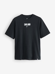 Nike Black Womens 100% Cotton England Supporter T-Shirt - Image 1 of 1