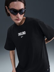 Nike Black Womens 100% Cotton England Supporter T-Shirt - Image 5 of 6