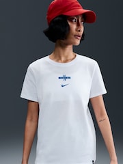 Nike White Womens 100% Cotton England Football T-Shirt - Image 3 of 5