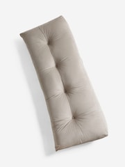 Natural Velvet Wedge Headboard Cushion - Image 2 of 5