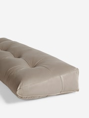 Natural Velvet Wedge Headboard Cushion - Image 4 of 5