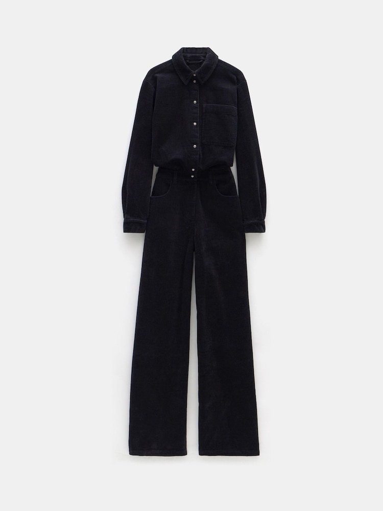 Hush Black Evelyn Cord 100% Cotton Jumpsuit - Image 5 of 5 Hush Black Evelyn Cord 100% Cotton Jumpsuit - Image 5 of 5