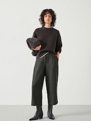 Hush Green Carys Tailored Cropped Trousers - Image 1 of 5