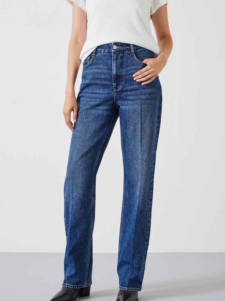 Hush Blue Elliot High Waisted Straight Jeans - Image 1 of 5