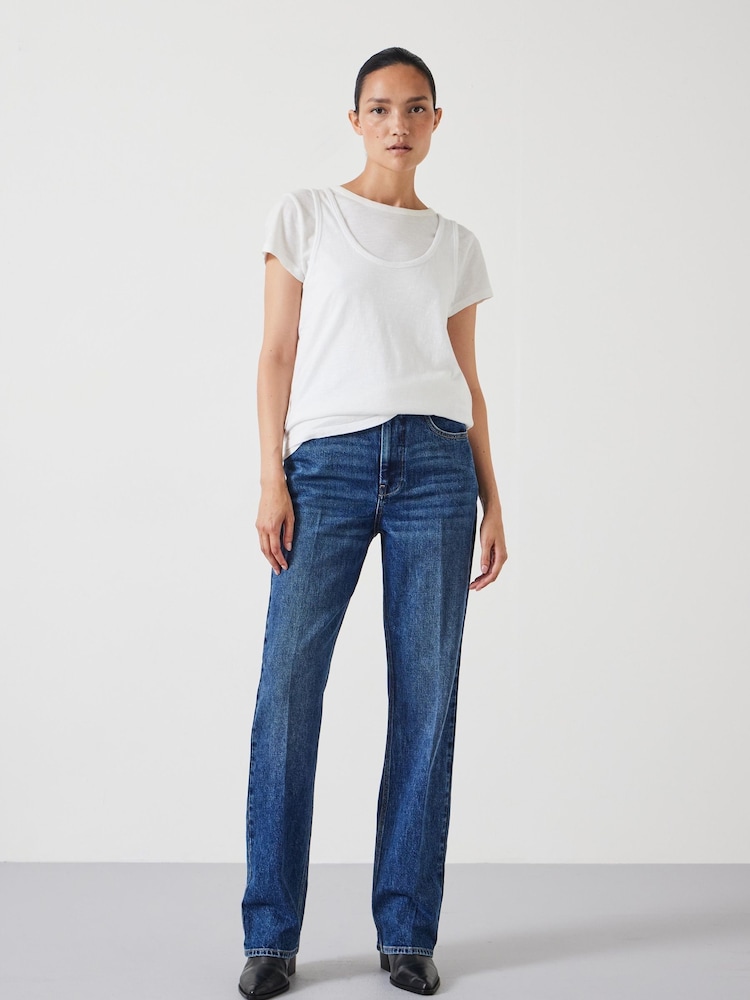 Hush Blue Elliot High Waisted Straight Jeans - Image 2 of 5