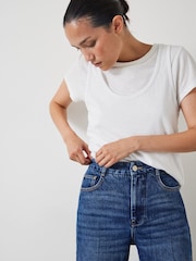 Hush Blue Elliot High Waisted Straight Jeans - Image 3 of 5