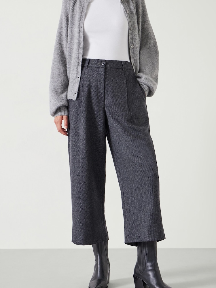 Hush Grey Carys Tailored Cropped Trousers - Image 1 of 5