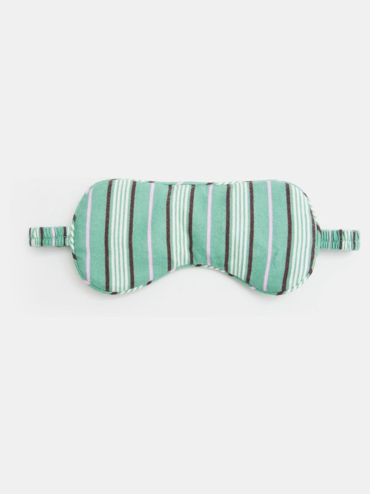 Hush Green 100% Cotton Sleep Mask - Image 2 of 4