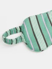 Hush Green 100% Cotton Sleep Mask - Image 3 of 4