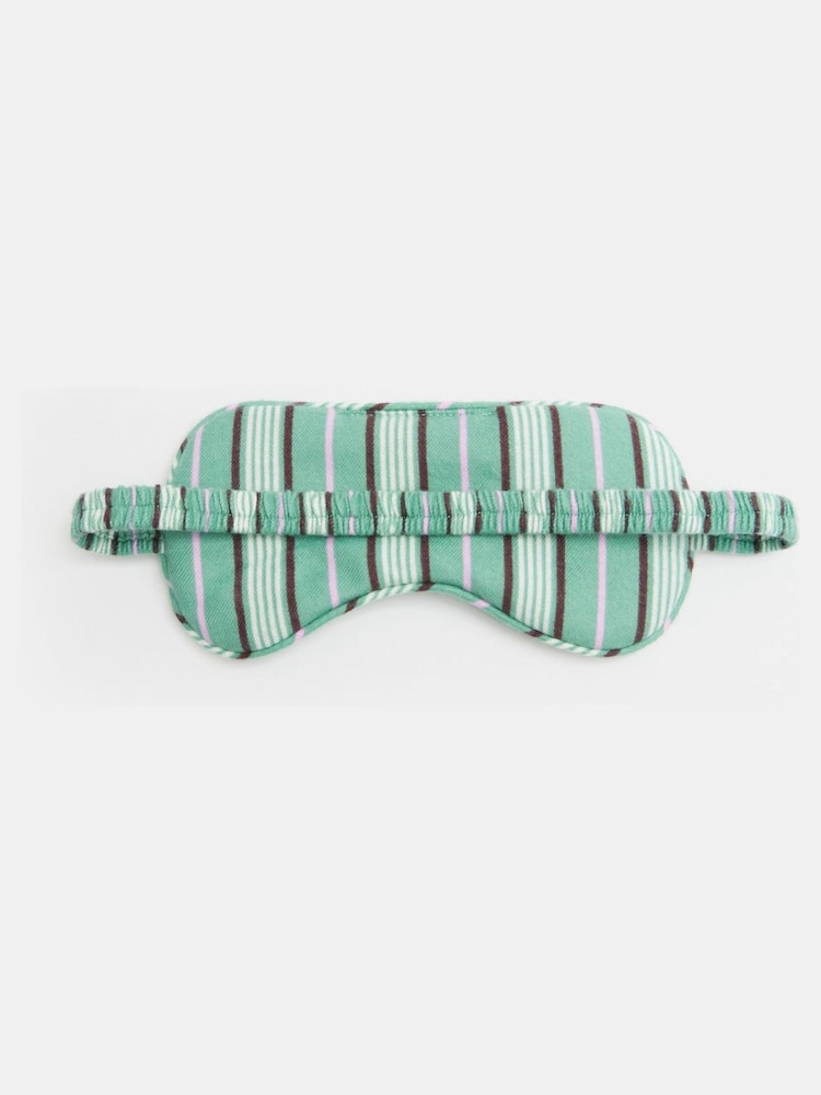 Hush Green 100% Cotton Sleep Mask - Image 4 of 4 Hush Green 100% Cotton Sleep Mask - Image 4 of 4